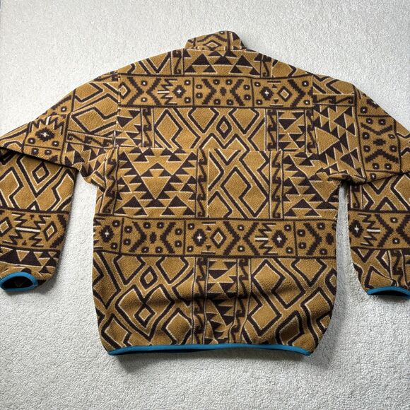 Patagonia Synchilla Snap-T Pullover Men's Size Small Montana Siete Bear Brown - Picture 12 of 16